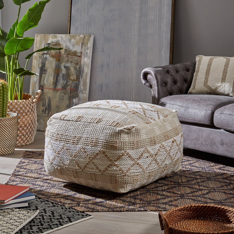 Bungalow Rose Haygood Boho Pouf & Reviews Wayfair